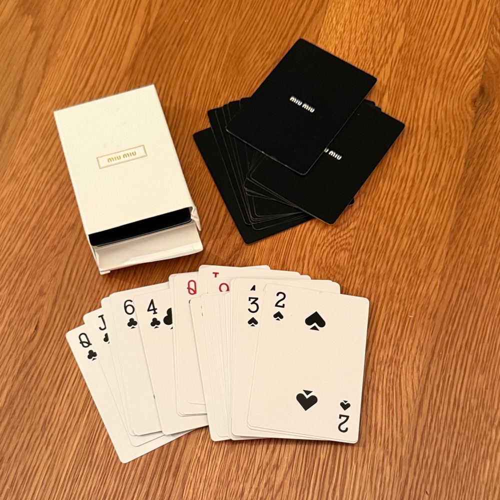 Miu Miu Chic Black and White Card Set